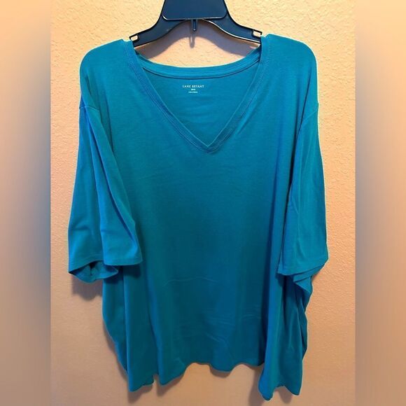 Lane Bryant blue top - Picture 1 of 7